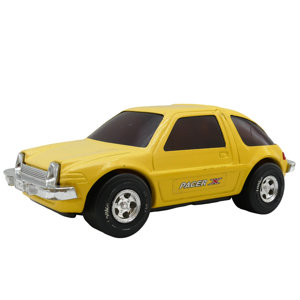 Vintage 1970's Tonka AMC Pacer X Yellow Pressed Steel Made In Japan Toy Car